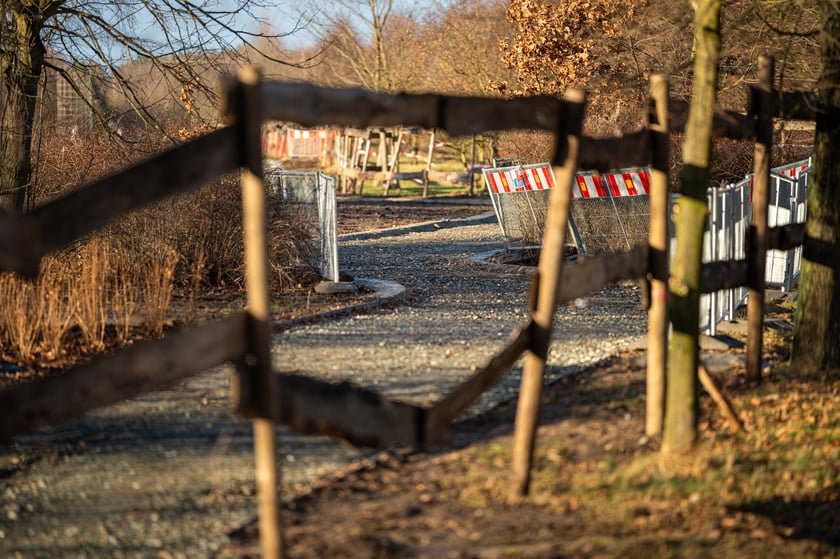Droga dla pieszych i rowerów przy ulicy Koziej na Maślicach nabiera kształtu